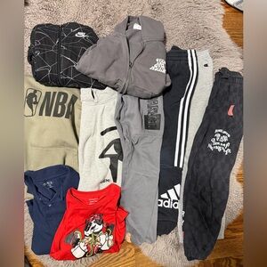 Bundle of 10 boys sweatpants, sweatshirts, and long sleeves